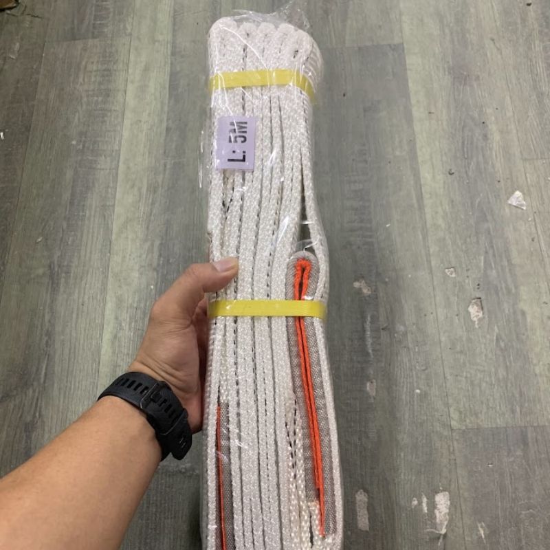 Dây cẩu trắng 6:1- 7.5cm - 3 Tấn Dây cẩu trắng 6:1- 7.5cm - 3 Tấn